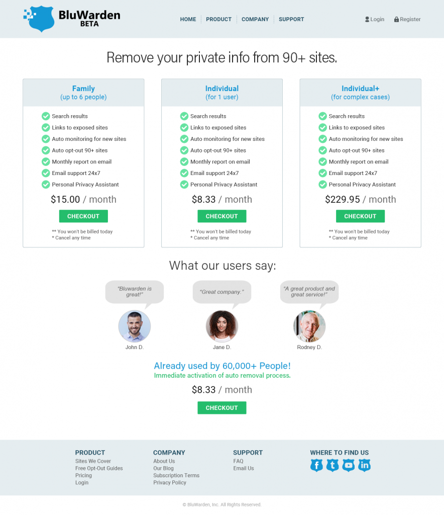 BluWarden UX/UI & Graphic Design Services by Eugene P.