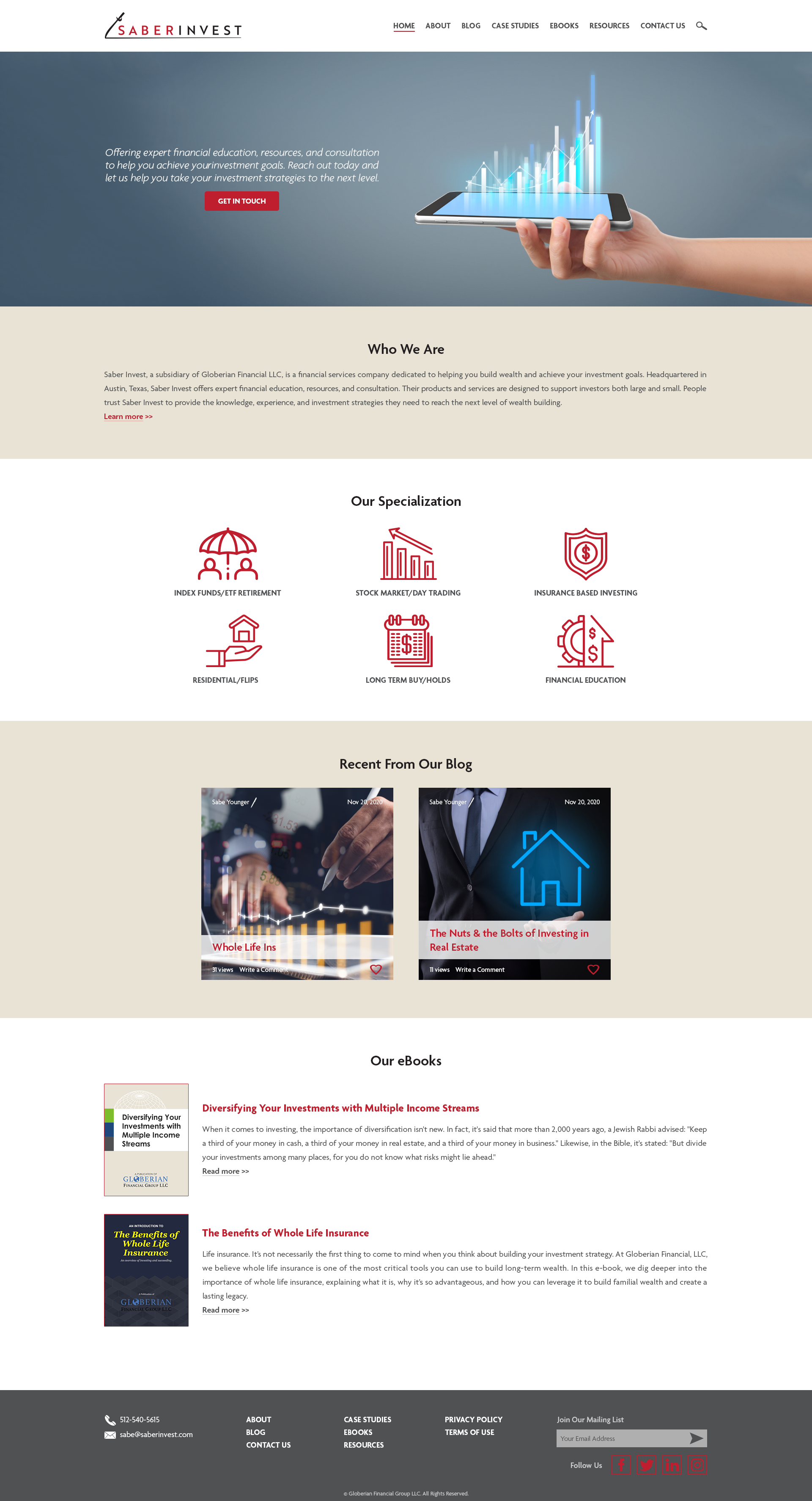 Saber Invest UX/UI Graphic Design & Development Services by Eugene P.